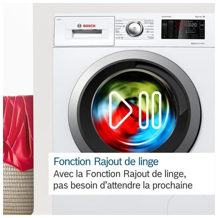 Lave-linge hublot BOSCH WAJ24018FR SER2 - 8 kg - Induction - L60cm - 1