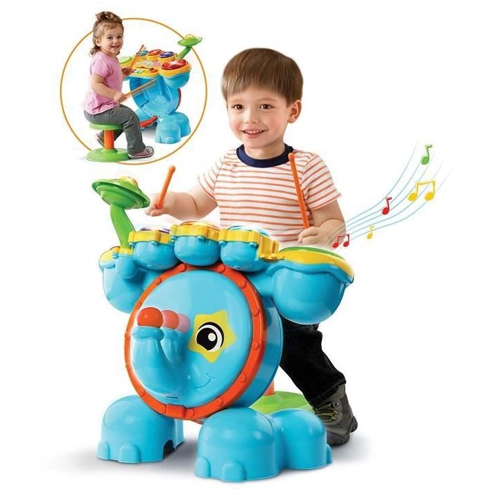 VTECH BABY - Jungle Rock - Batterie Eléphant - Jouet Musical Enfant