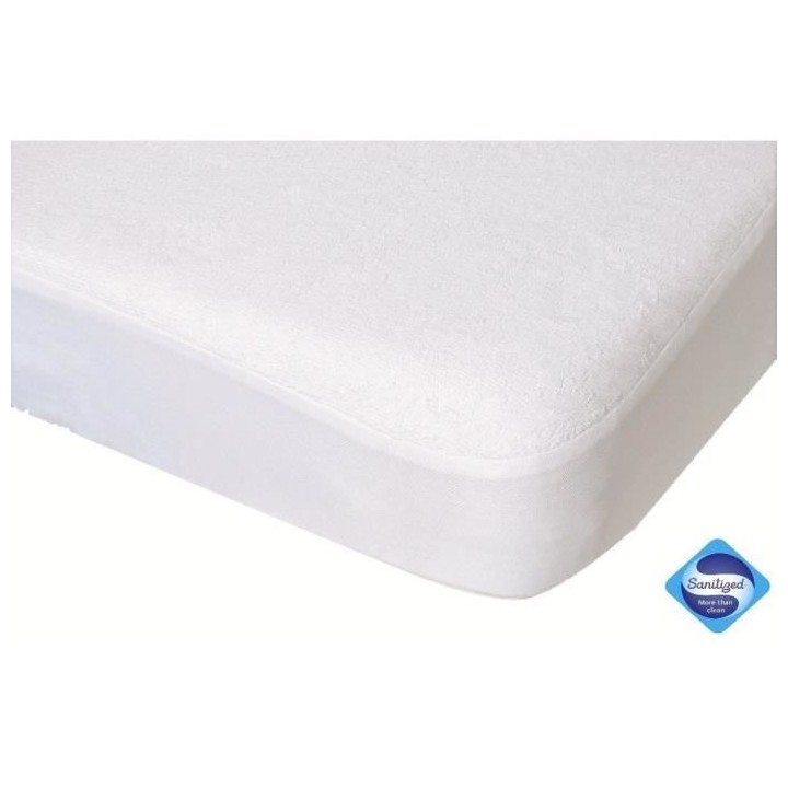 DOMIVA Alese - 100% Coton - Traité Sanitized - Blanc - 70 x 140 cm