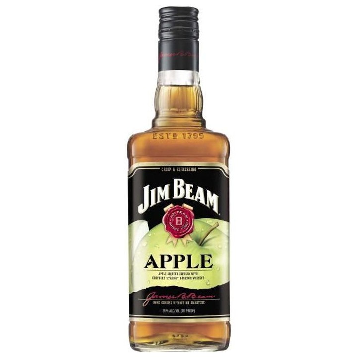 Whiskey Jim Beam Apple - Whisky Aromatisé a la Pomme - 35% - 70 cl