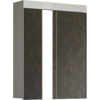 Armoire de salle de bain AMANDA - 2 portes miroir - L60 x P17 x H77 cm