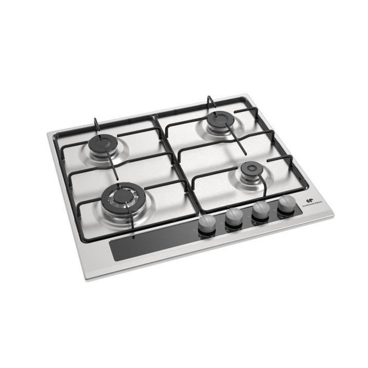 Table 4 foyers CONTINENTAL EDISON - gaz dont 1 triple couronne inox