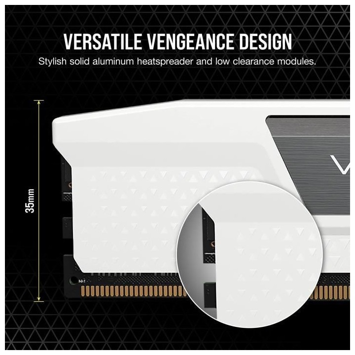 Mémoire RAM - CORSAIR - Vengeance DDR5 RAM 32Go (2x16Go) 5600MHz CL40