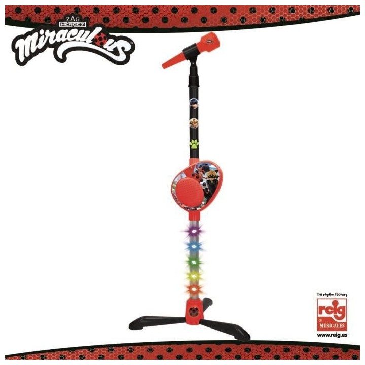 MIRACULOUS/LADYBAG Microphone sur pied - Entrée audio - Lien pour MP3