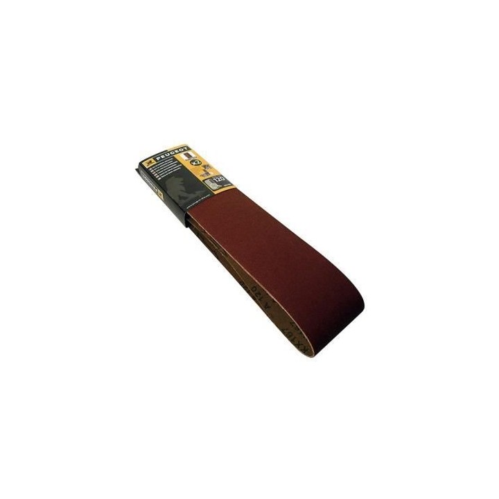 Jeu de 2 bandes abrasives 915x100 mm Grain 120 PEUGEOT OUTILLAGE